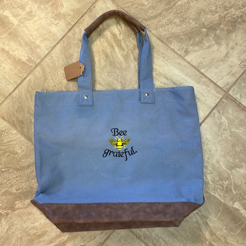“Bee Grateful” Tote Bag
